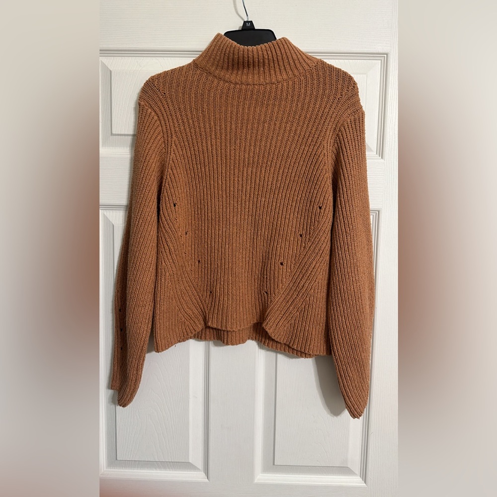 Boutique cropped turtleneck sweater